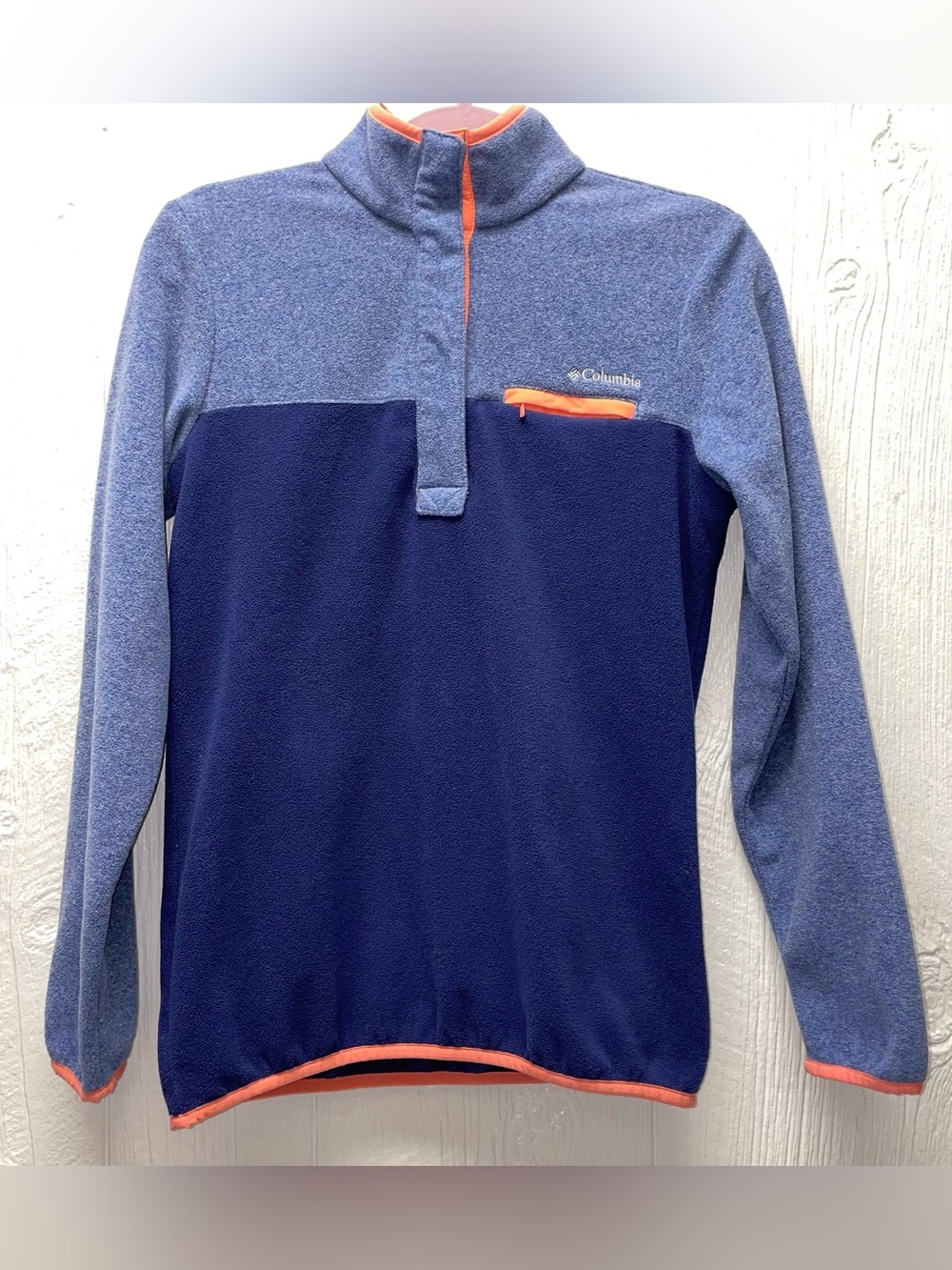 Columbia Woman’s Fleece Half-Button Pullover! Sweater Size S